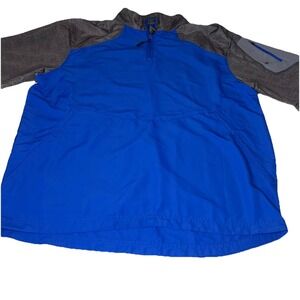 Holloway Pullover Shirt Mens L Blue Gray 1/4 Zip Athletic Lightweight Training